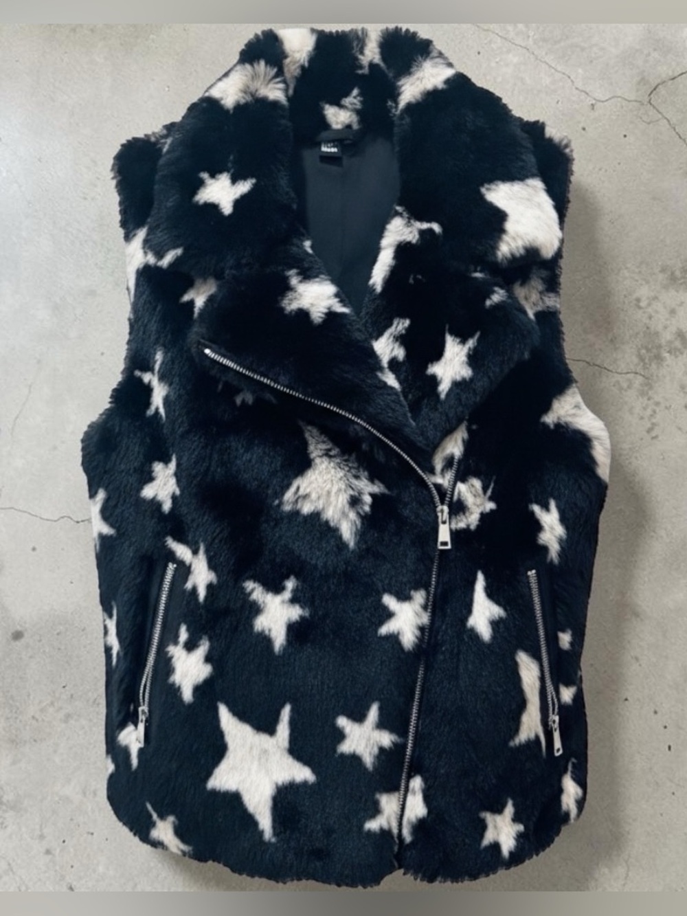 Love Token Real Fur Vest with Lambskin Trim and Silver Hardware
